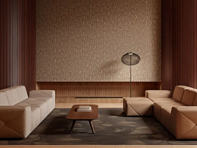 Ton - sur - ton behang